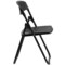 Emma and Oliver 2 Pack Commercial Event Plastic Folding Chair with Ganging Brackets